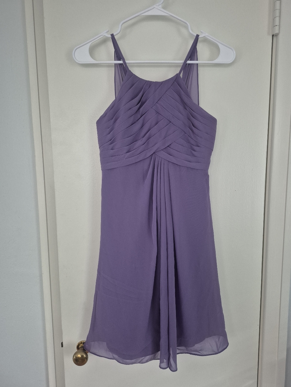 Azazie Purple Chiffon Dress